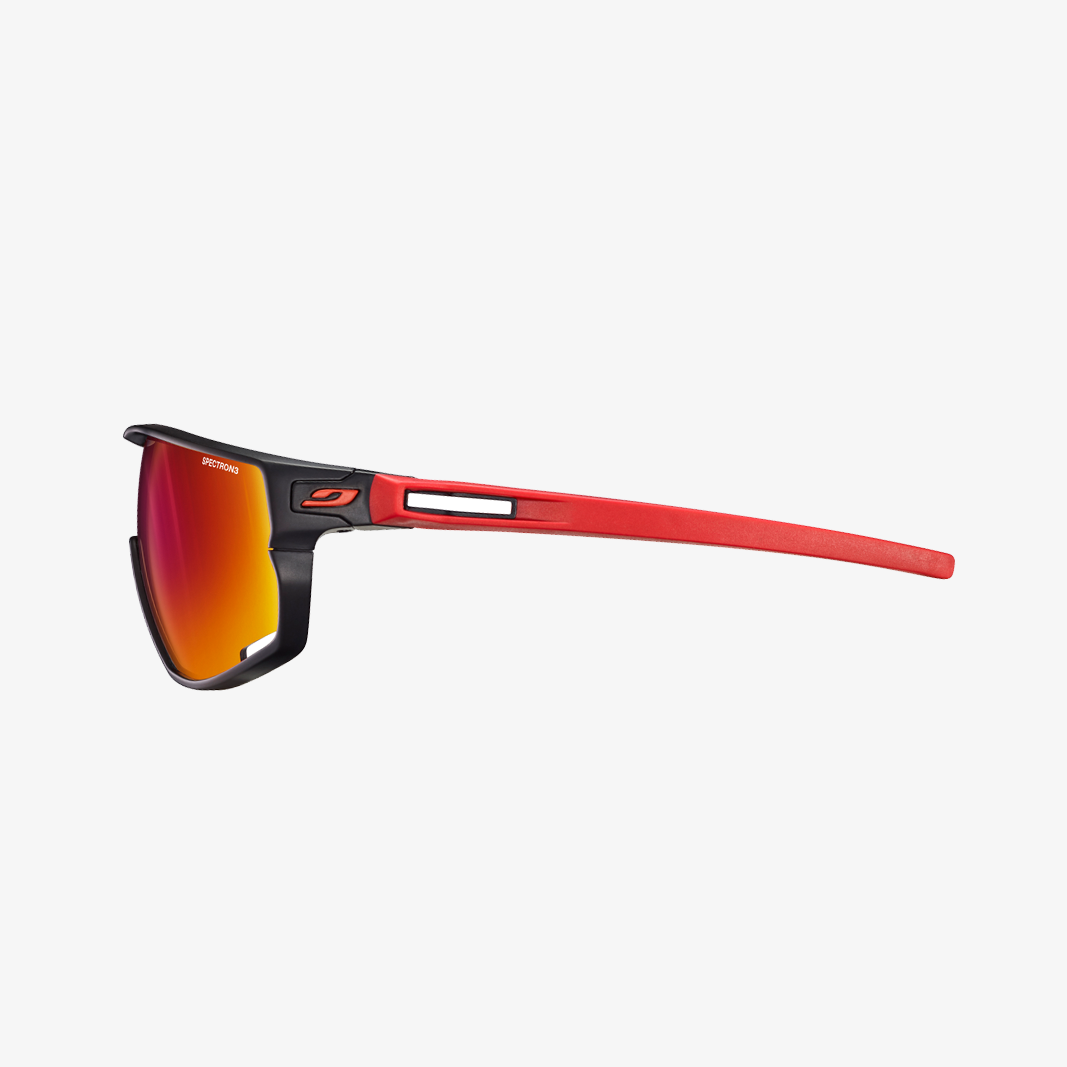 Julbo Rush Schwarz - Rot / Spectron3 Seitenansicht
