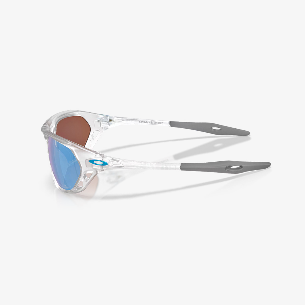 Oakley Cage Jacket / Matte Clear - Prizm Deep Water Polarized side