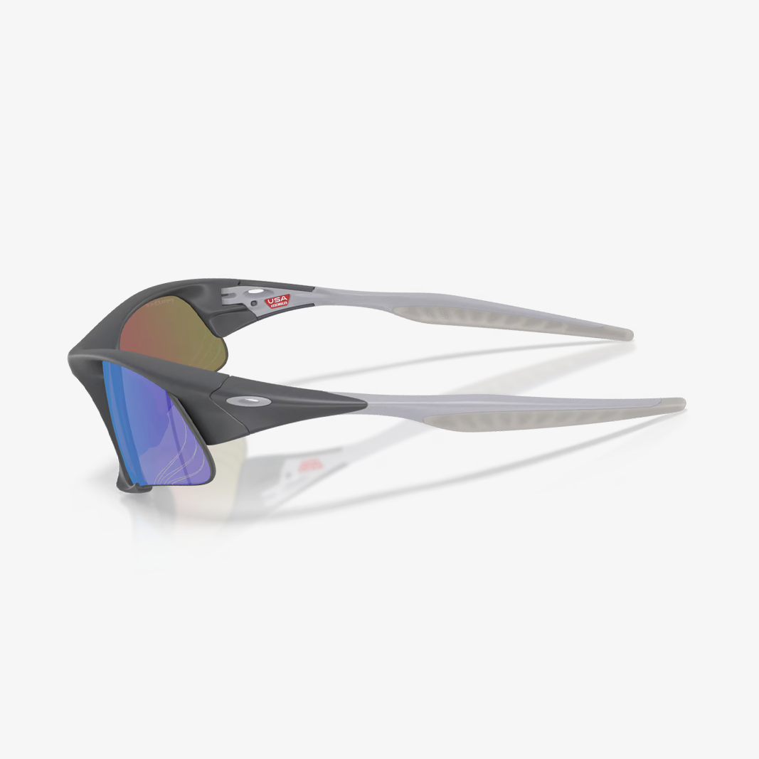 Oakley Suture Jacket / Matte Carbon - Prizm Sapphire Polarized side