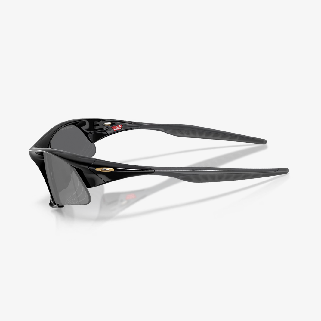 Oakley Suture Jacket / Polished Black - Prizm Black Polarized side