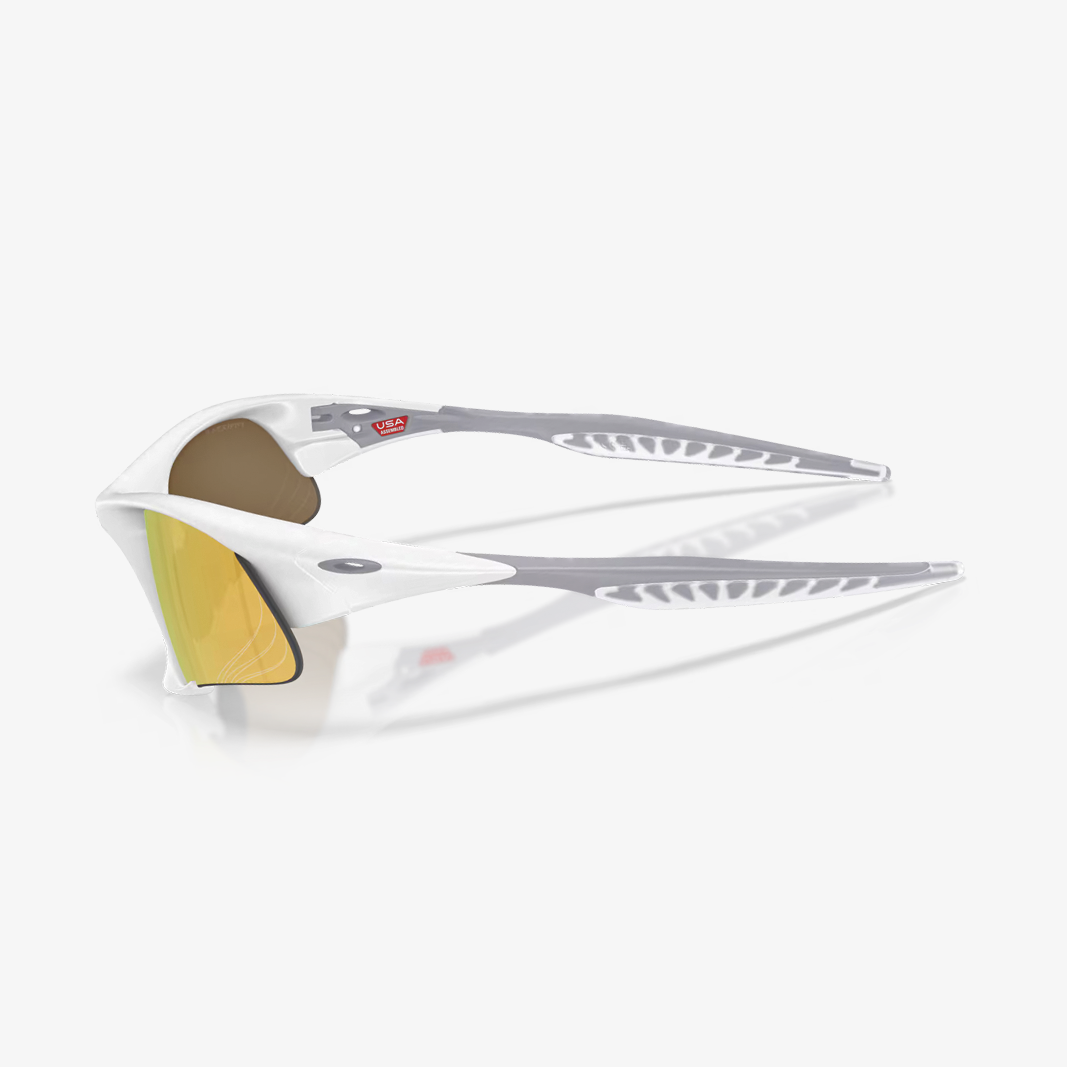 Oakley Suture Jacket / White Matte - Prizm 24K Polarized side