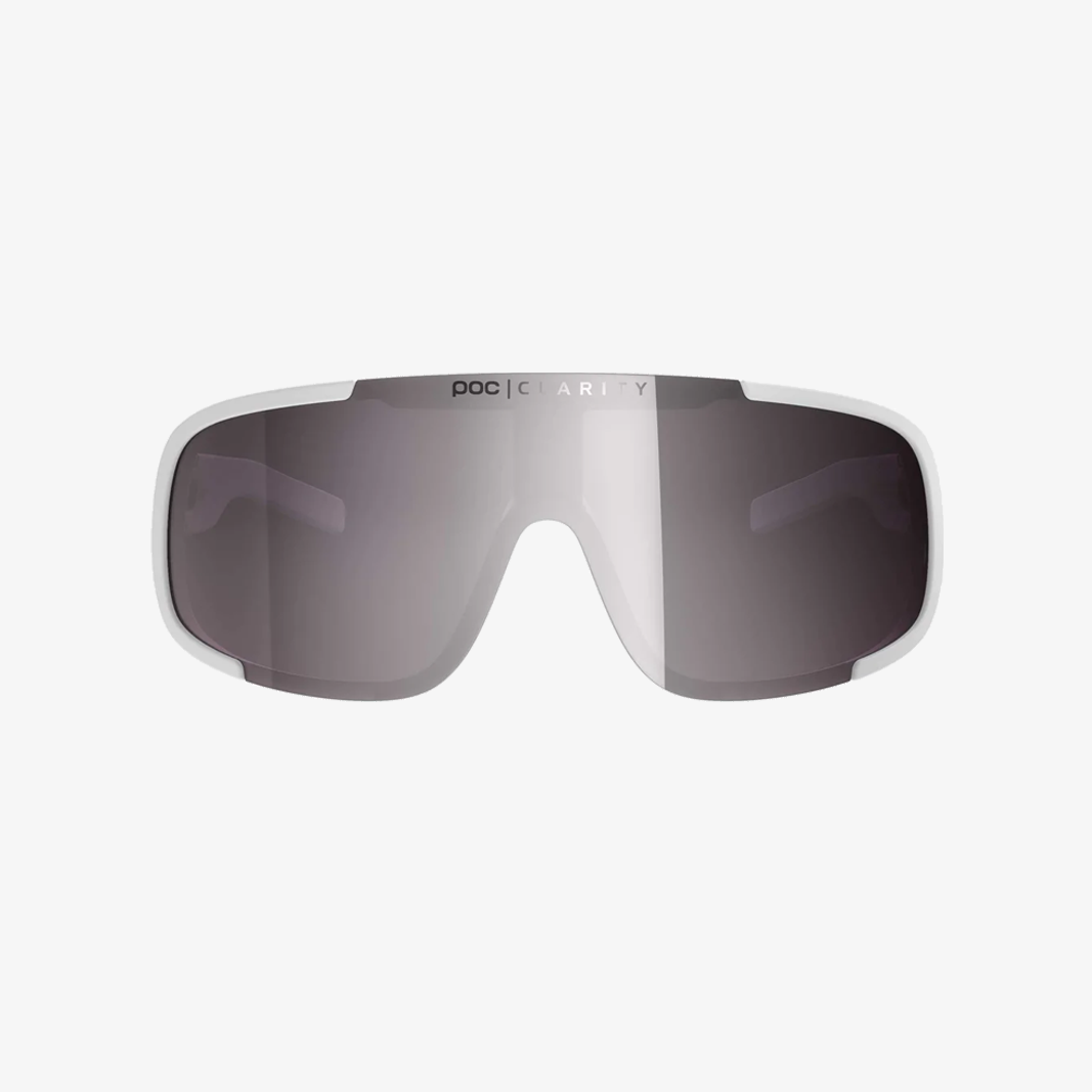 POC Aspire Hydrogen White / Clarity Violet Silver Mirror Frontansicht