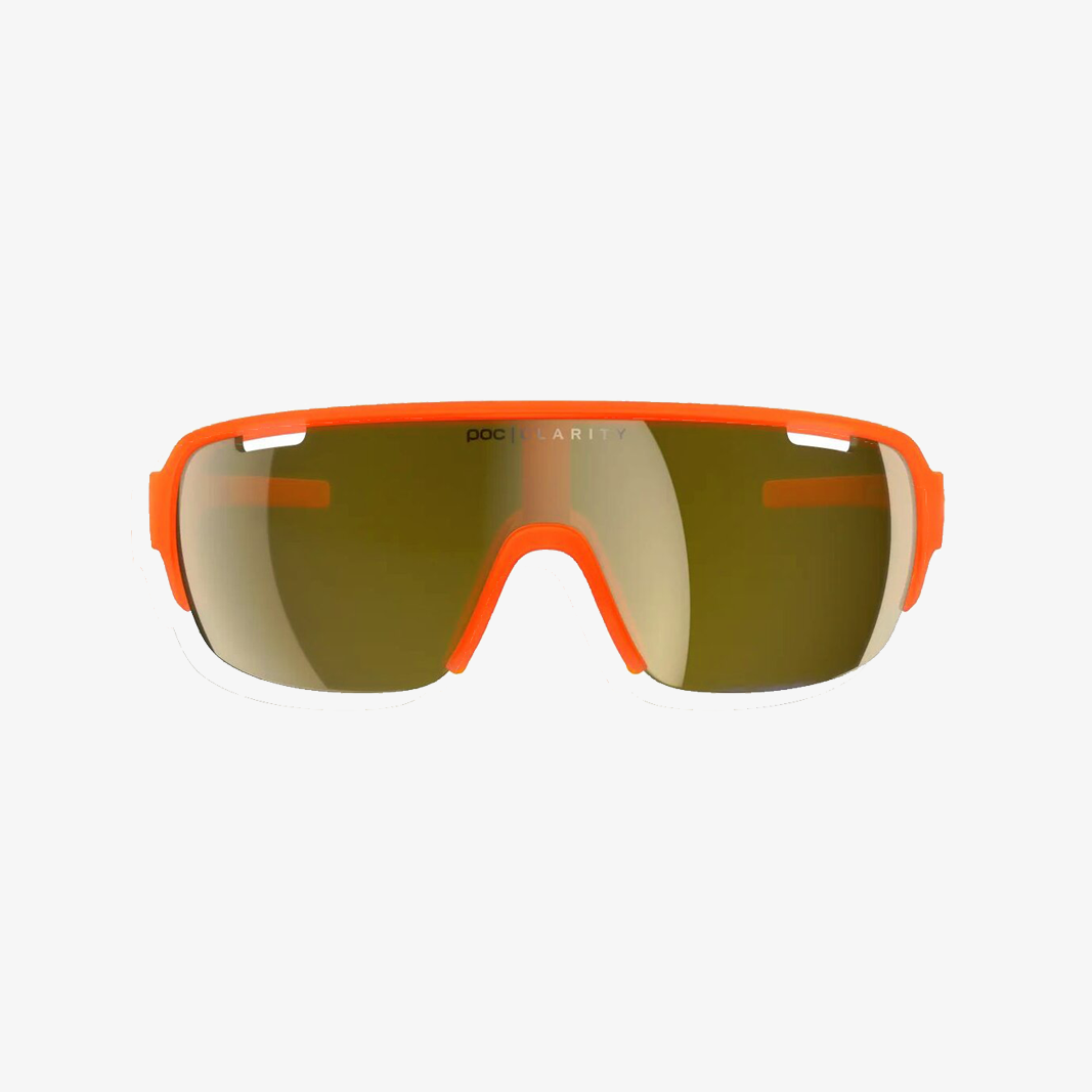 POC DO Half Blade Florescent Orange / Violet Gold Mirror Lens face