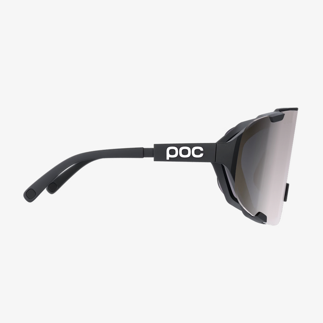 POC Devour Uranium Black / Clarity Road Sunny Silver Mirror side