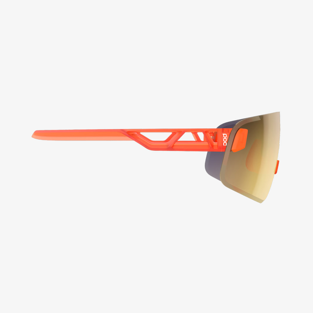 POC Elicit Toric Fluorescent Orange / Clarity Road Partly Sunny Gold side