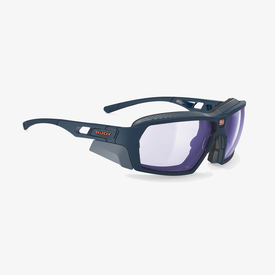 Rudy Project Agent Q mit Sehstärke / Blue Navy - ImpactX Photochromic 2 Laser Purple
