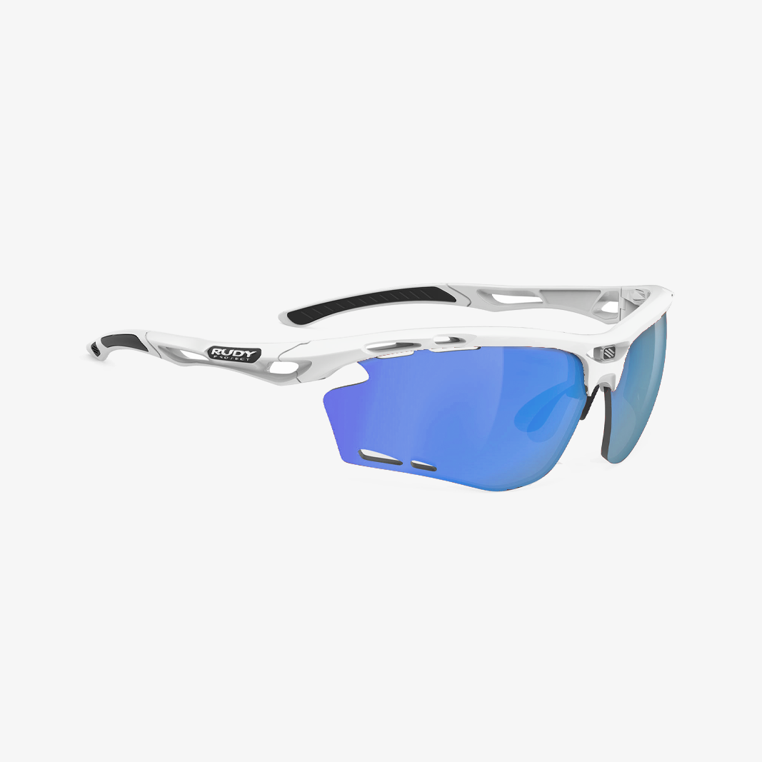 Rudy Project Propulse mit Sehstärke / White Gloss - Polar 3FX HDR Multilser Blue