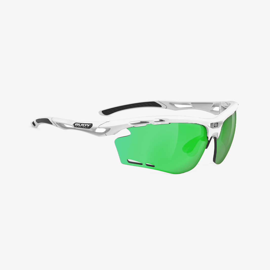 Rudy Project Propulse mit Sehstärke / White Gloss - Polar 3FX HDR Multilaser Green