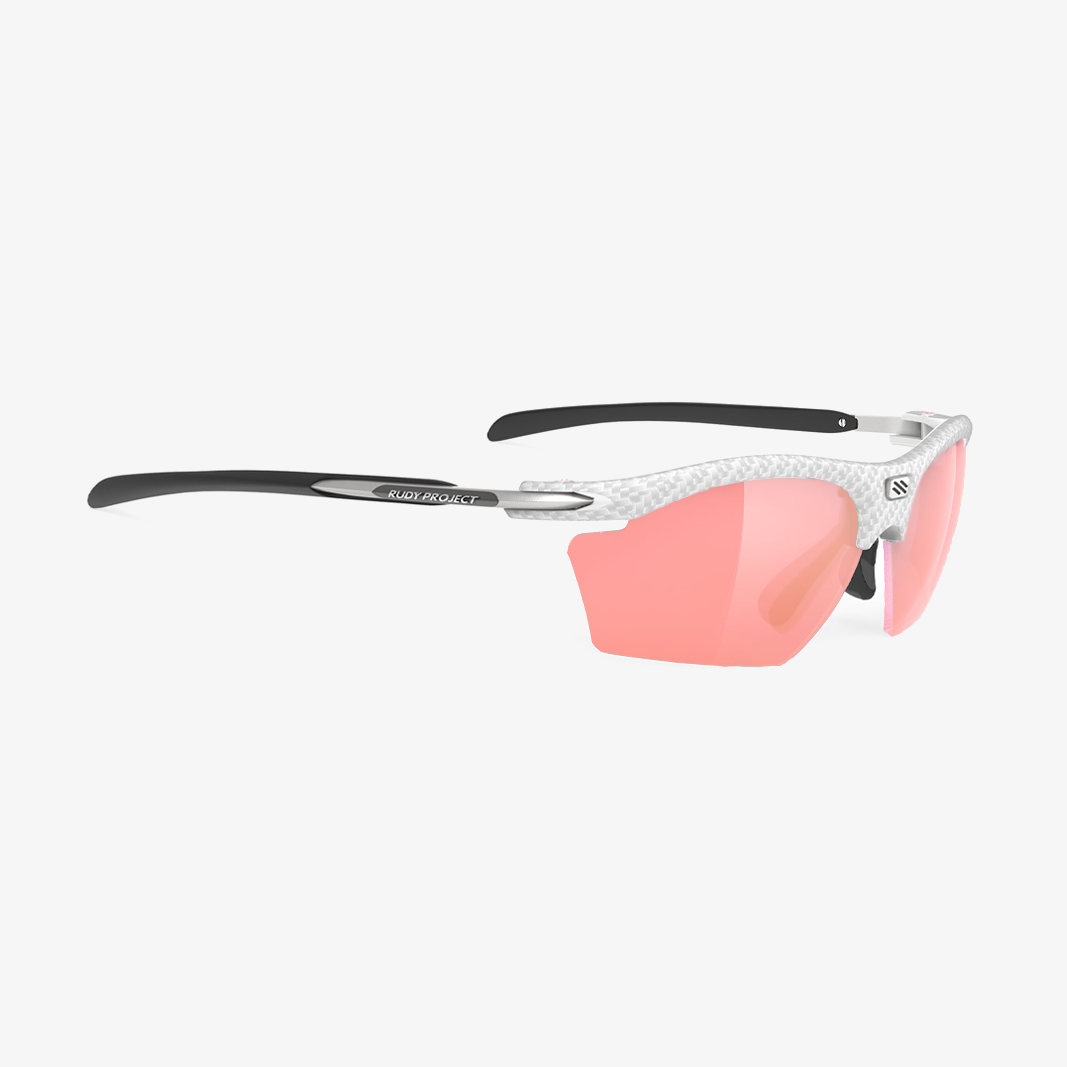 Rudy Project Rydon Slim mit Sehstärke / White Carbonium - Racing Red