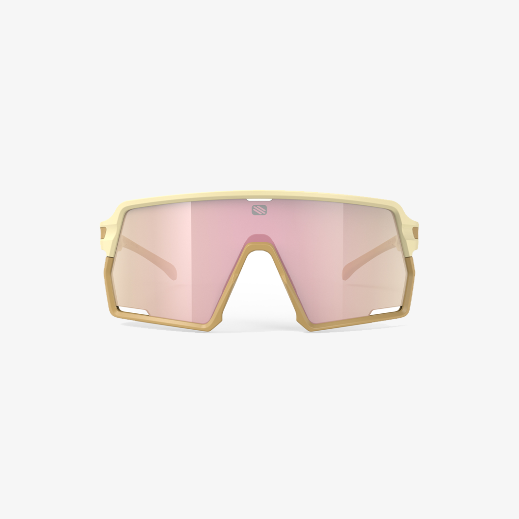 Rudy Project Kelion / Vanilla Matte Multilaser Rose Gold face