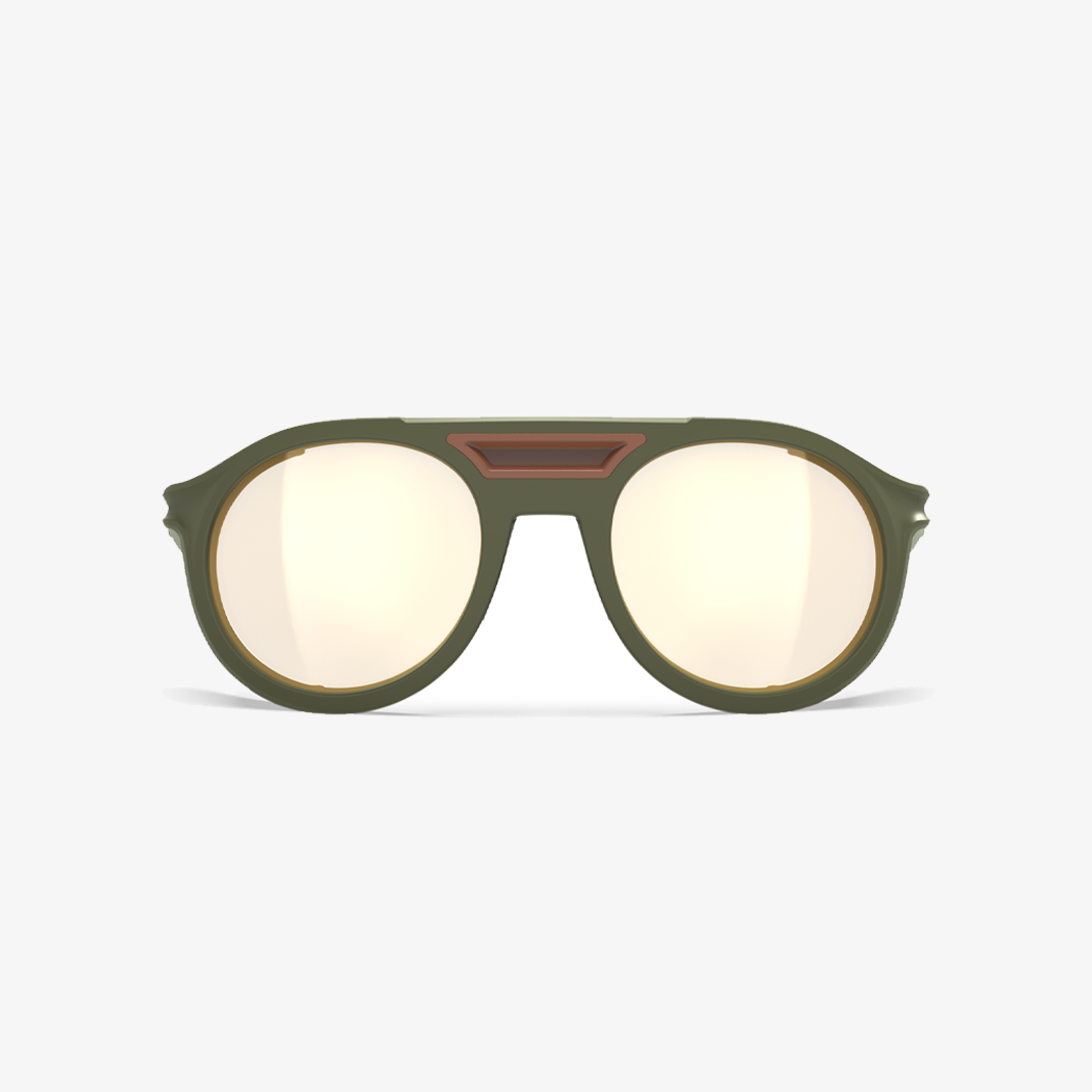 Rudy Project Voyager / Olive Matte ImpactX Photochromic Laser Summit face
