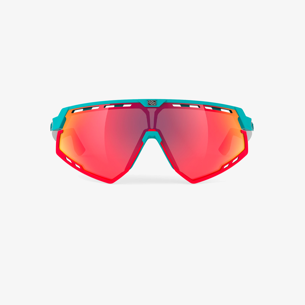 Rudy Project Defender Emerald White Matte / Multilaser Red face