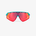 Rudy Project Defender Emerald White Matte / Multilaser Red face