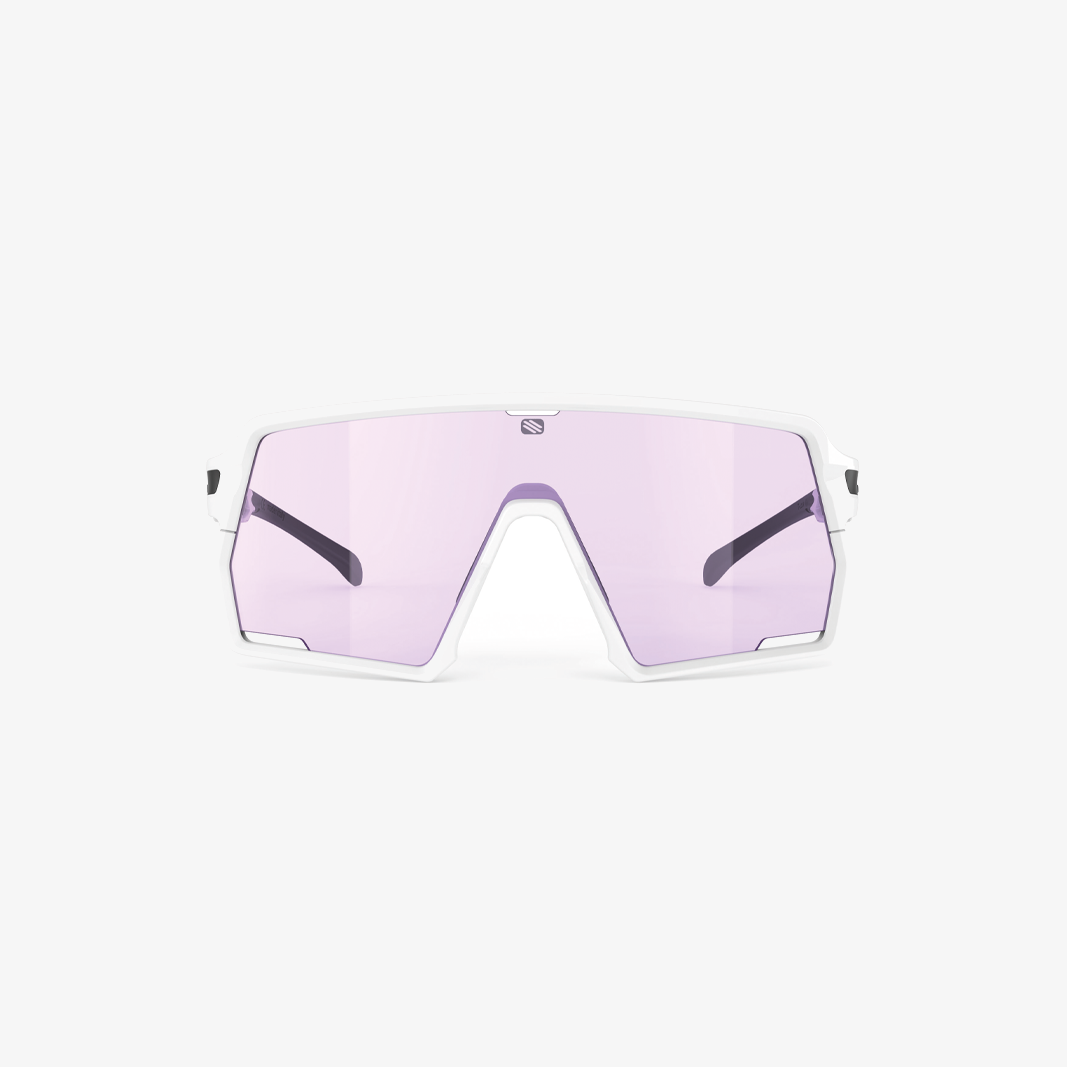 Rudy Project Kelion / White Gloss ImpactX Photochromic 2 Laser Purple Front