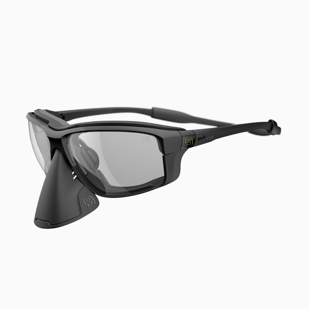 evil eye Elate O Pro mit Sehstärke / Black Matt - Vario Clear Grey