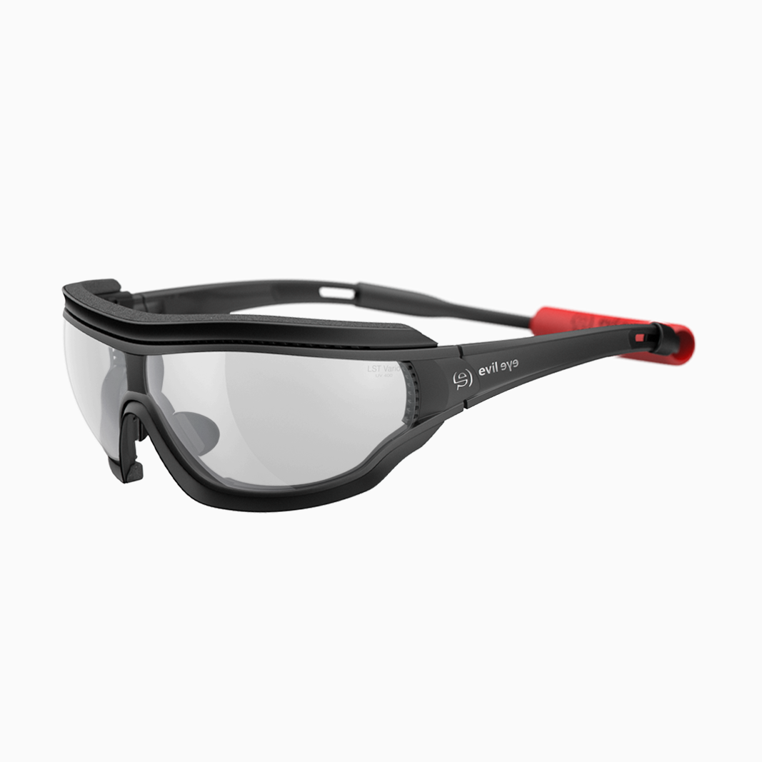 evil eye Fusor Pro mit Sehstärke / Black Matt Silver - Vario Clear Grey