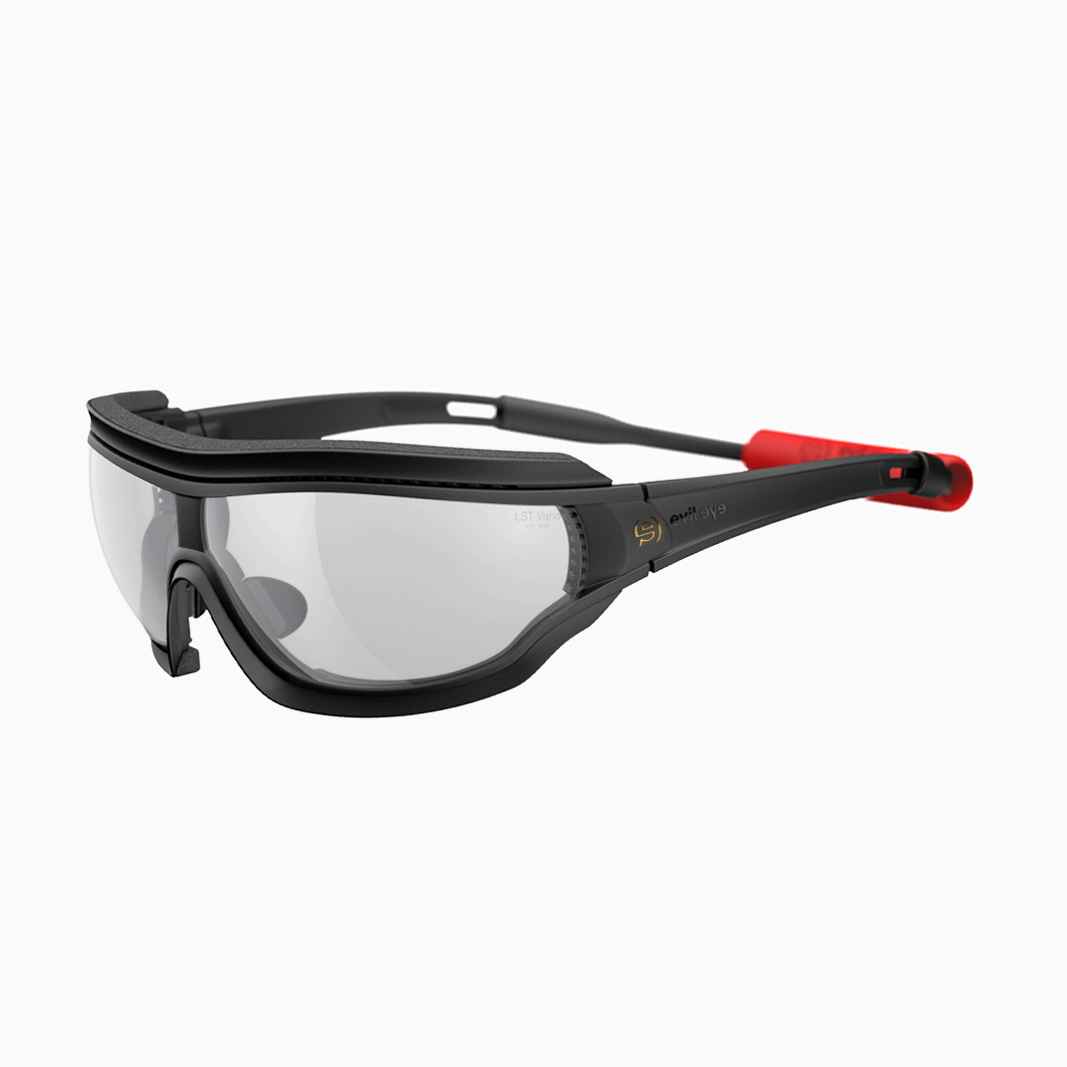 evil eye Fusor Pro mit Sehstärke / Black Matt - Vario Clear Grey