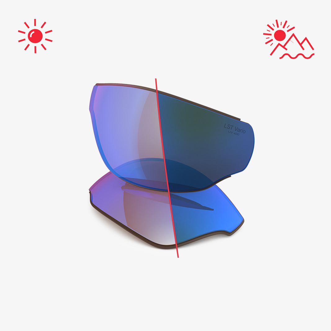 adidas Tycane Wechselglaeser / LST Bluelight Vario Blue Mirror 2-4