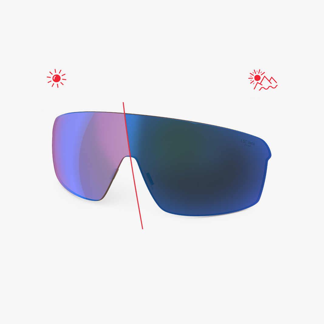 Traileye Wechselglas / LST Bluelight Vario Blue Mirror