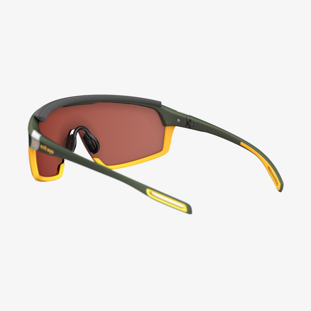 evil eye Traileye NG Pro Dark Green Metallic / Größe L / LST Active Silver Mirror