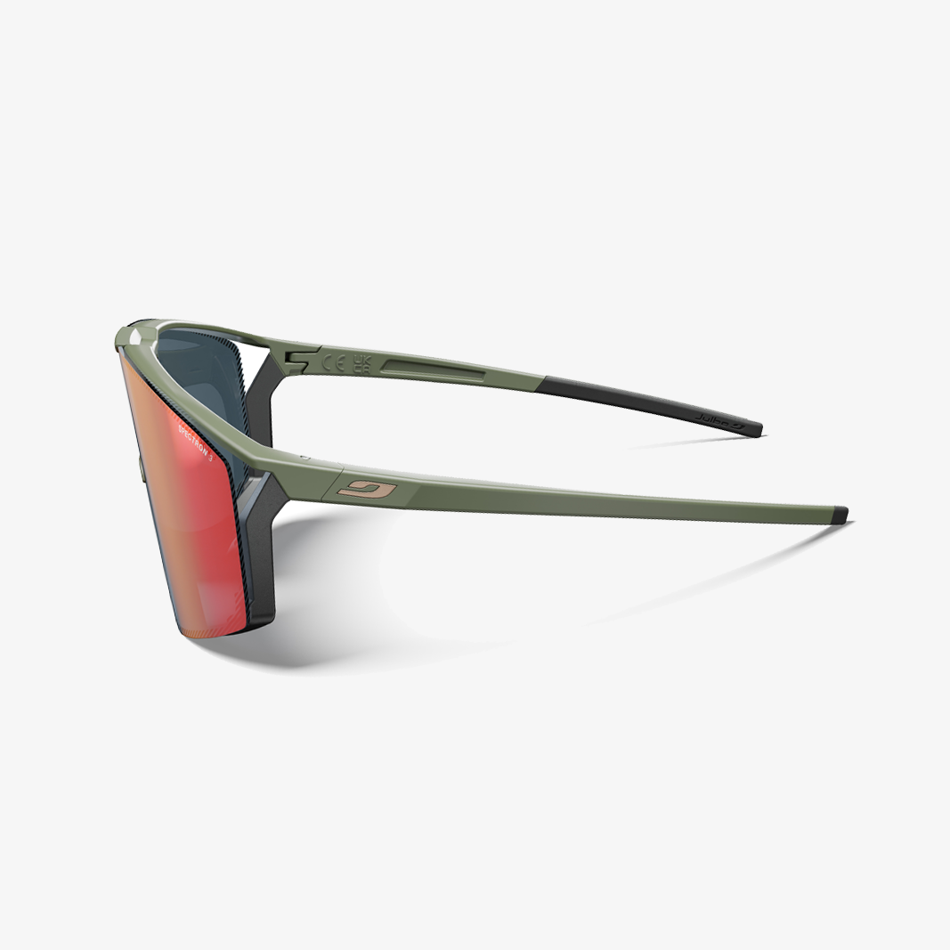 Julbo Edge Khaki - Schwarz / Spectron3 Seitenansicht