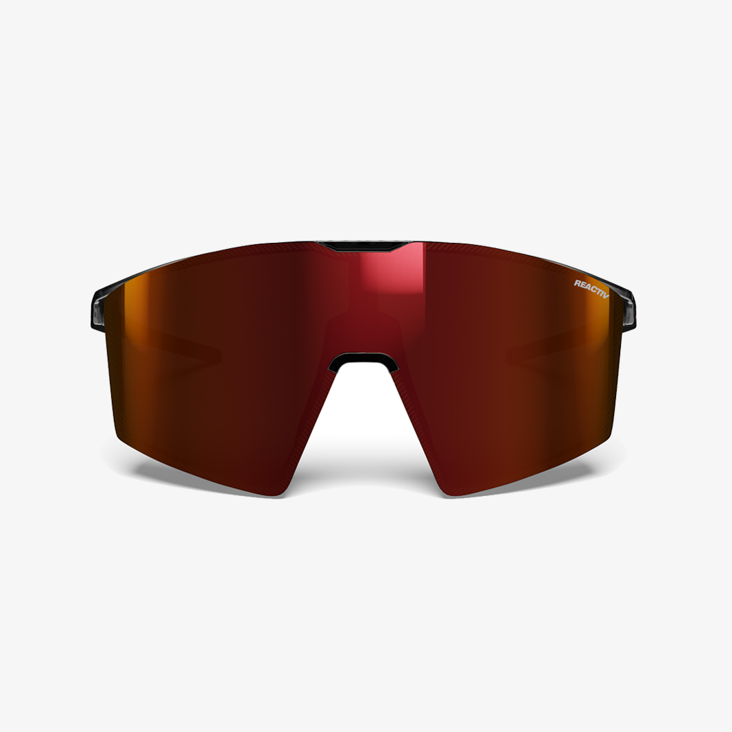 Julbo Edge Schwarz Durchscheinend - Orange / REACTIV 0-3 High Contrast frontansicht