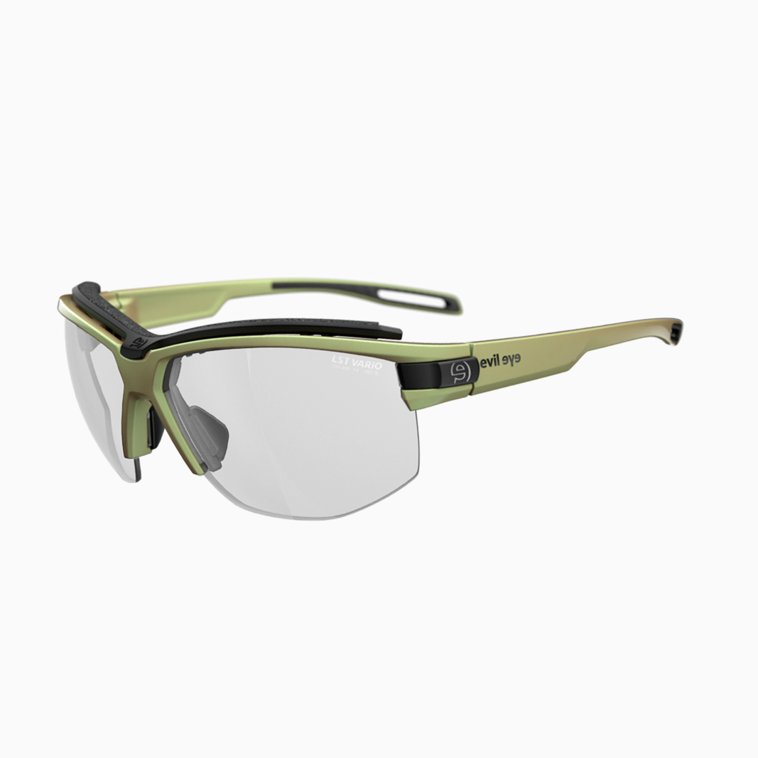 evil eye Pathline Pro mit Sehstärke / Dynamic Green Matt - Vario Clear Grey