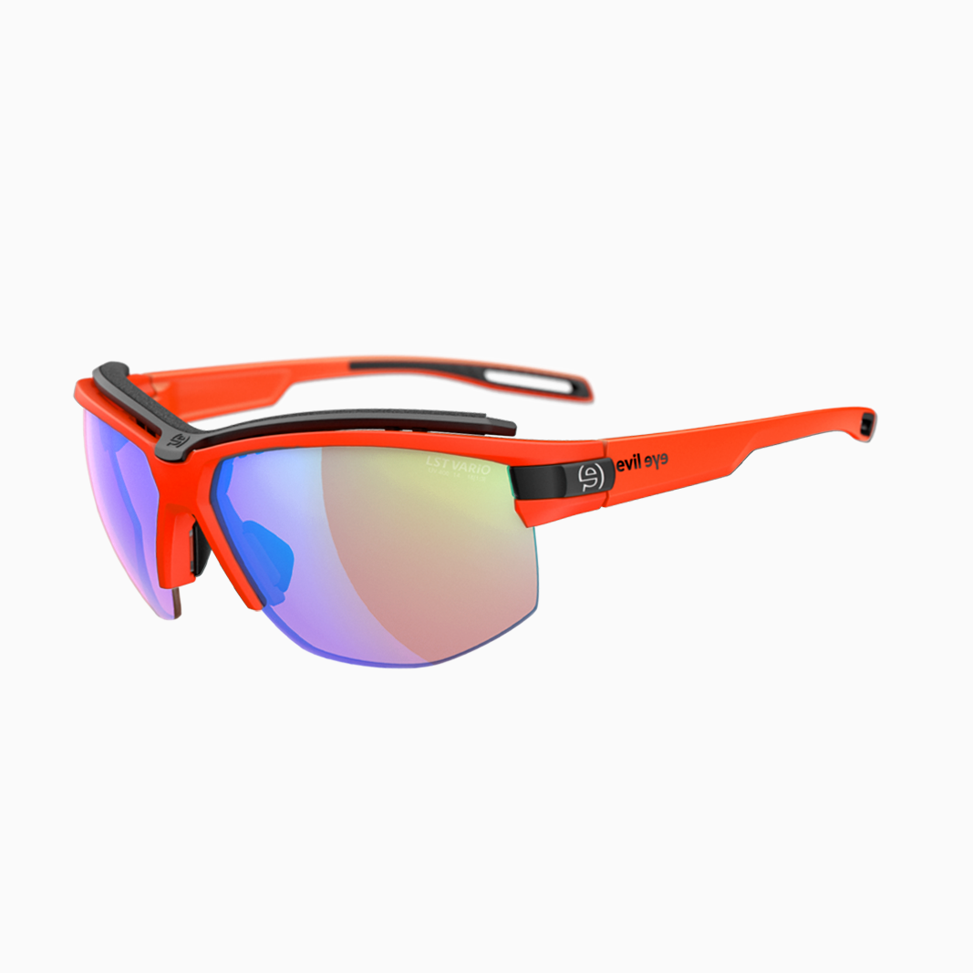evil eye Pathline Pro mit Sehstärke / Neon Orange Matt - LSt Vario Blue Green M