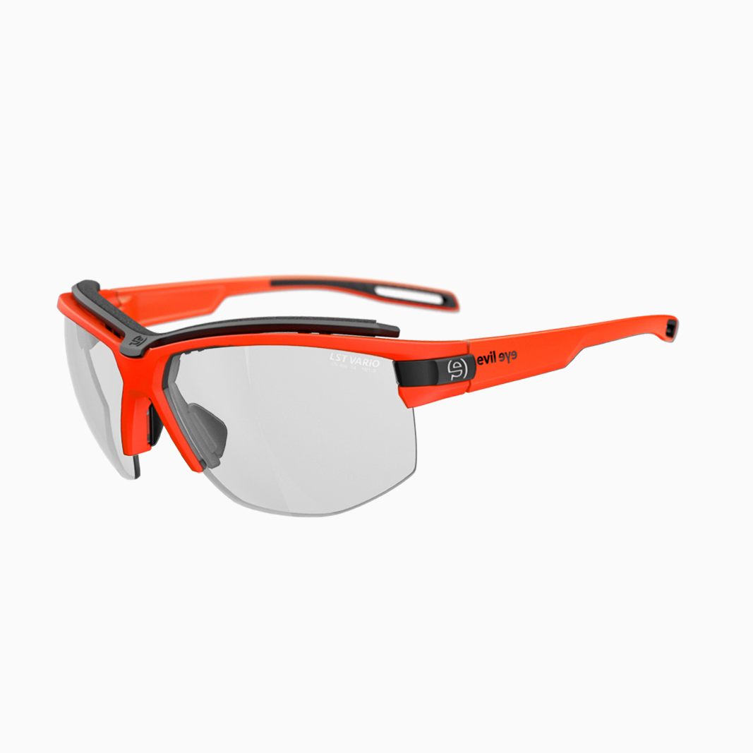 evil eye Pathline Pro mit Sehstärke / Neon Orange Matt - Vario Clear Grey