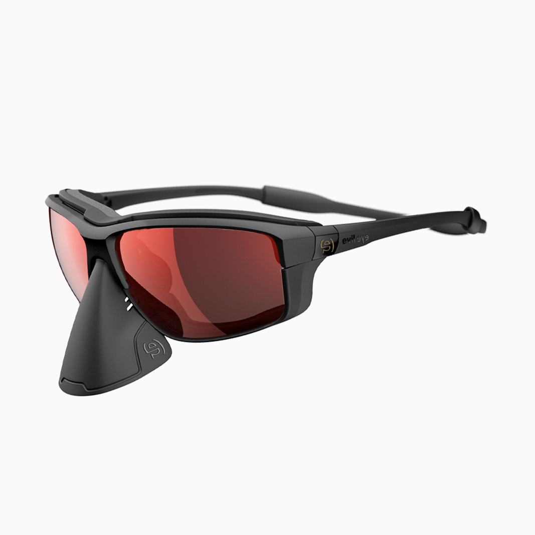 evil eye Elate O Pro mit Sehstärke / Black Matt - LST Active Red M