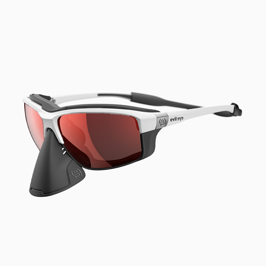 evil eye Elate O Pro mit Sehstärke / White Matt - LST Active Red M
