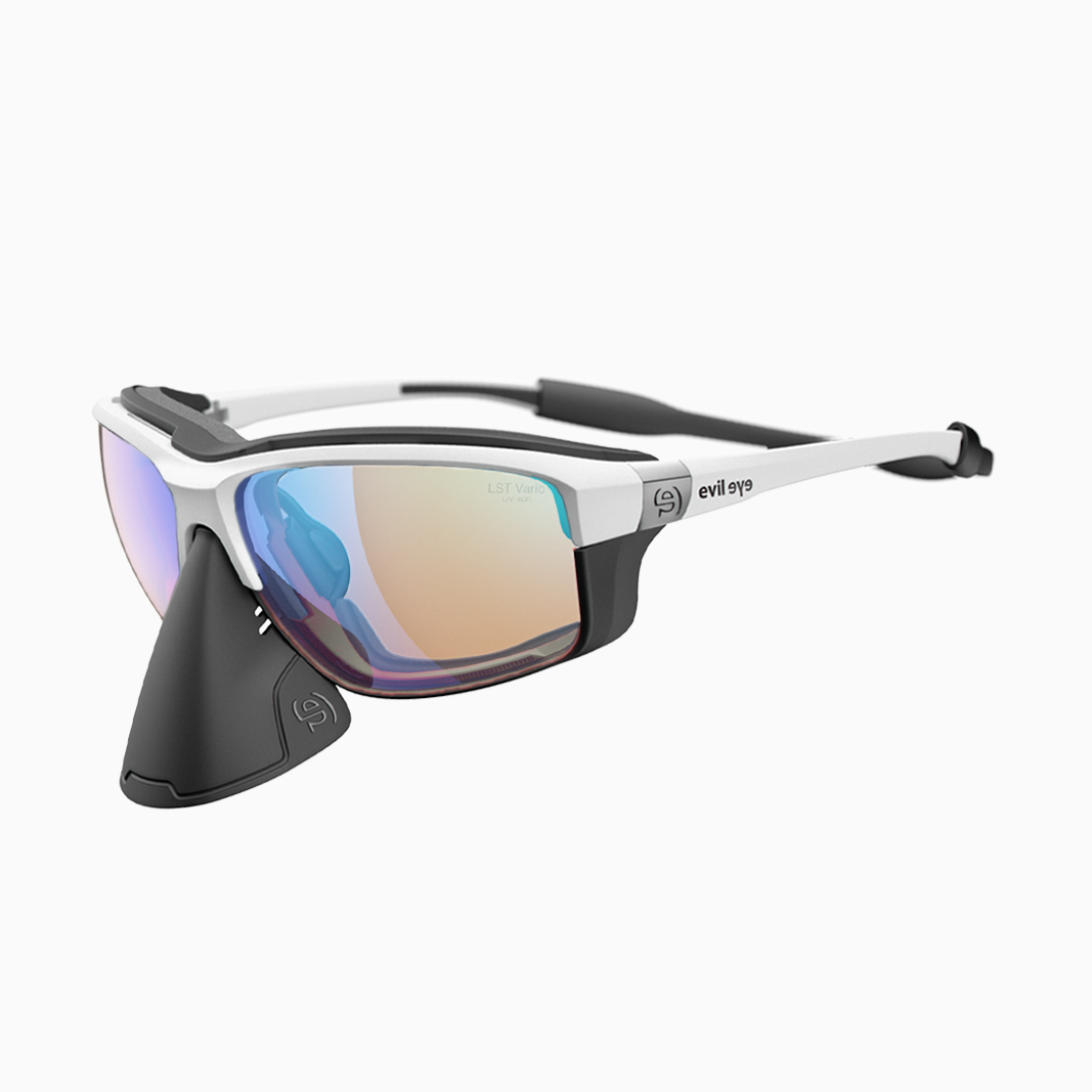 evil eye Elate O Pro mit Sehstärke / White Matt - LST Vario Blue Green M