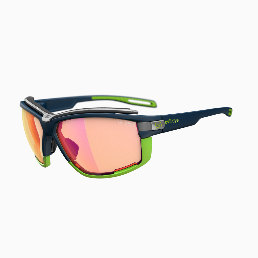 evil eye Pathline Air Pro mit Sehstärke / Dark Blue Matt - LST Vario Purple M