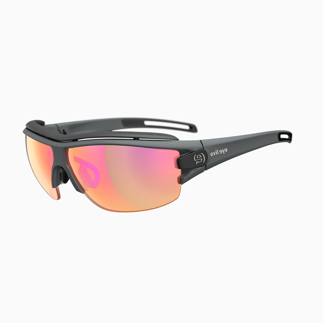 evil eye Trace NG Pro mit Sehstärke / Dark Grey Matt - LST Vario Purple M