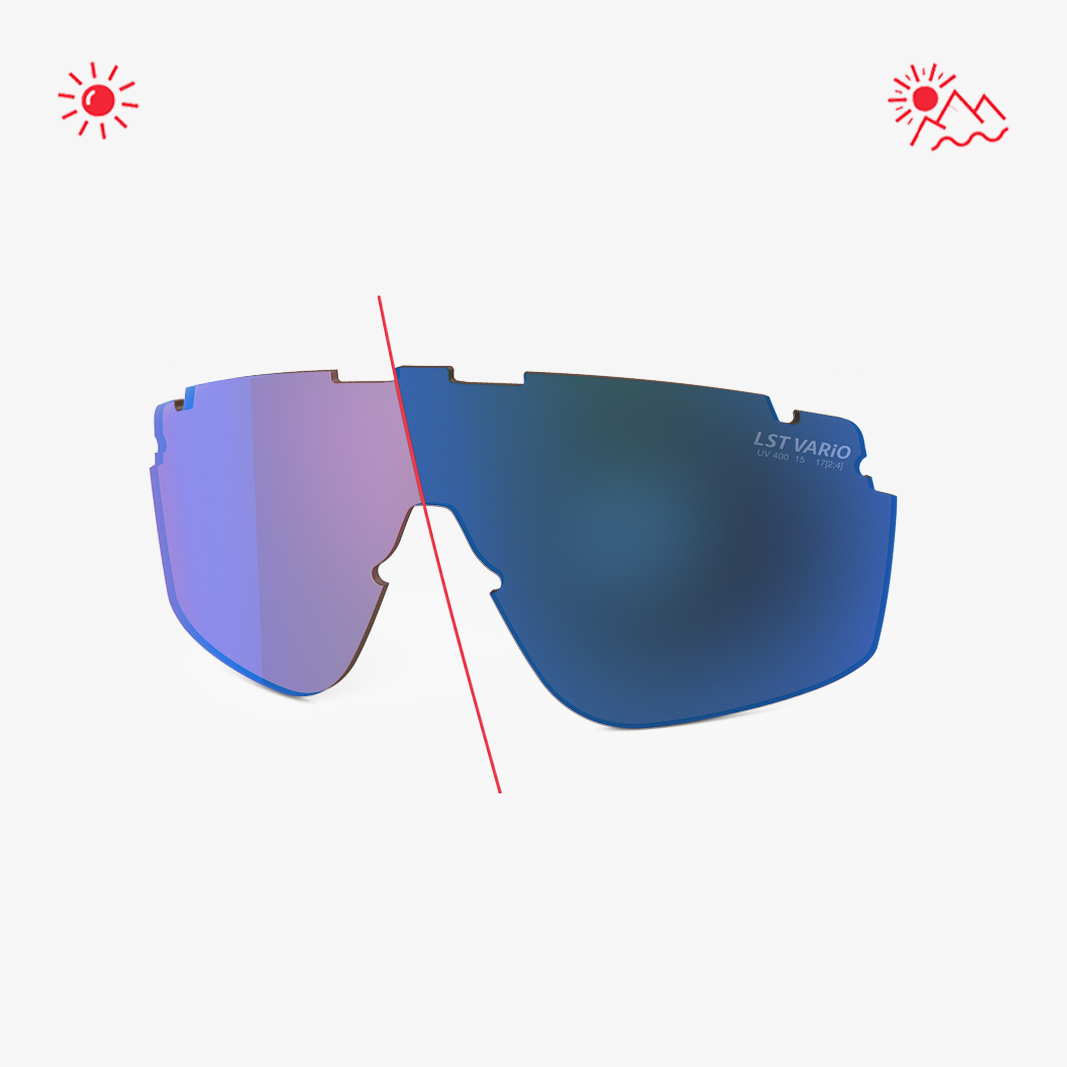 evil eye Speedsense 2 Wechselglas / LST Bluelight Vario Blue Mirror