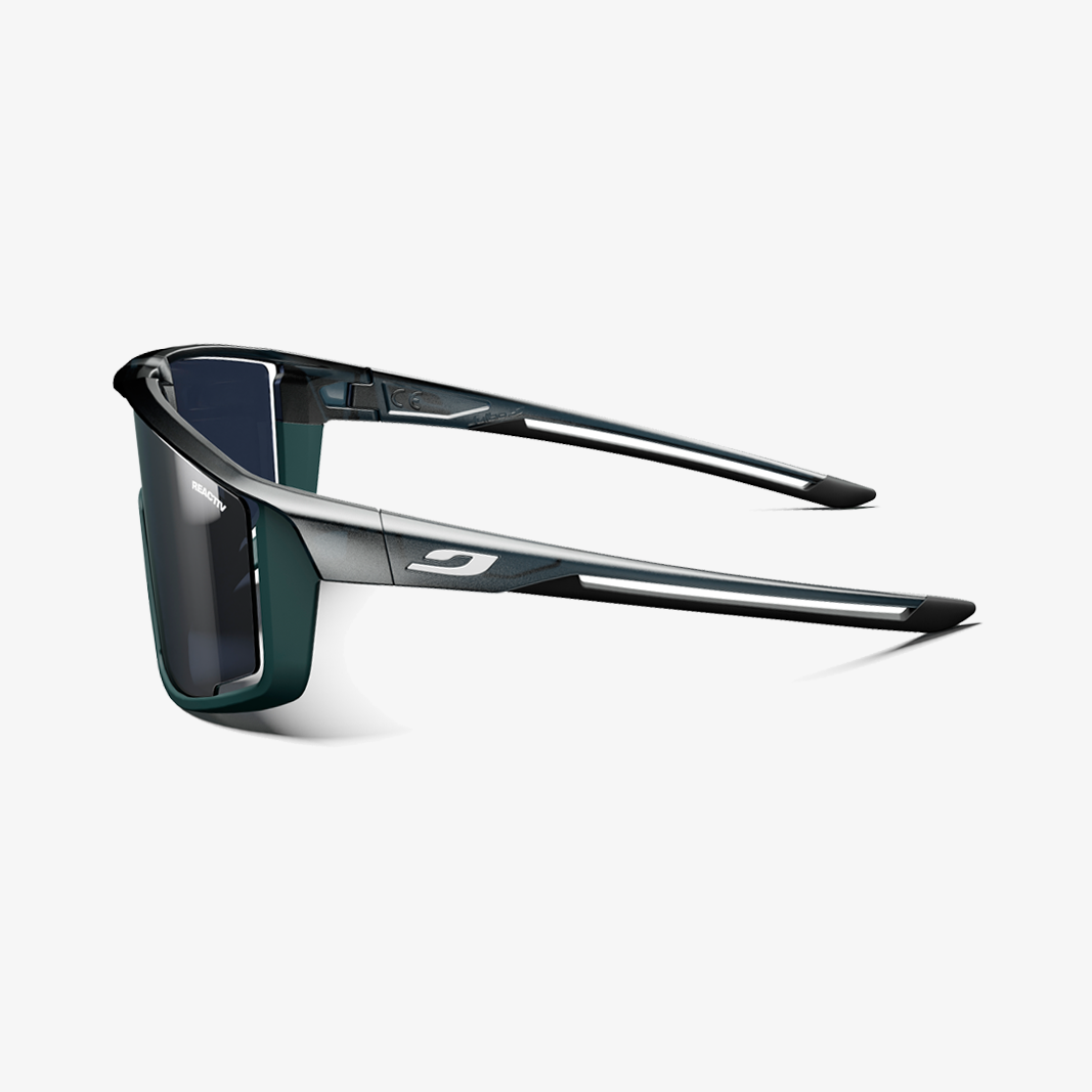Julbo Fury Schwarz - Grün / Reactiv 0-3 Seite