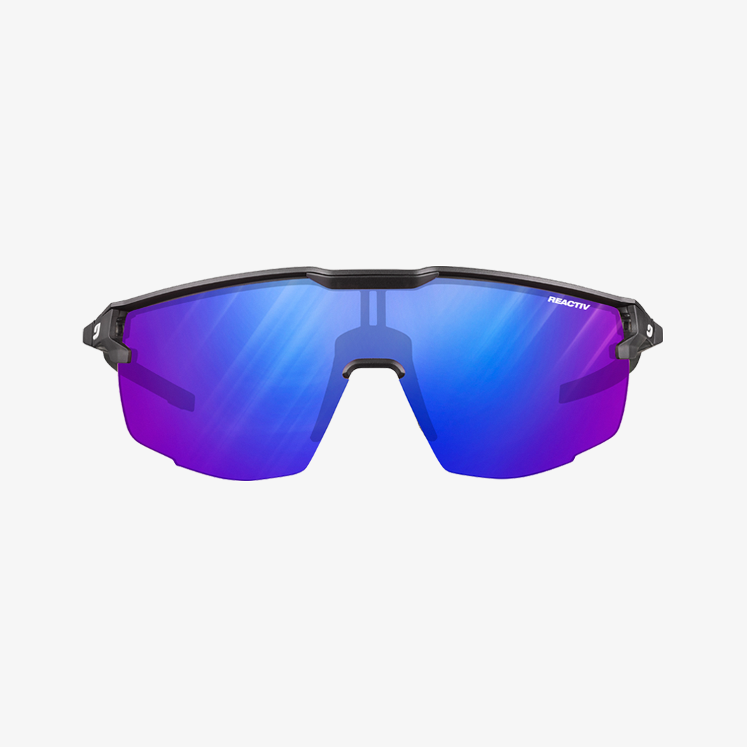 Julbo Ultimate Schwarz Durchscheinend / Reactiv 1-3 High Contrast Frontansicht