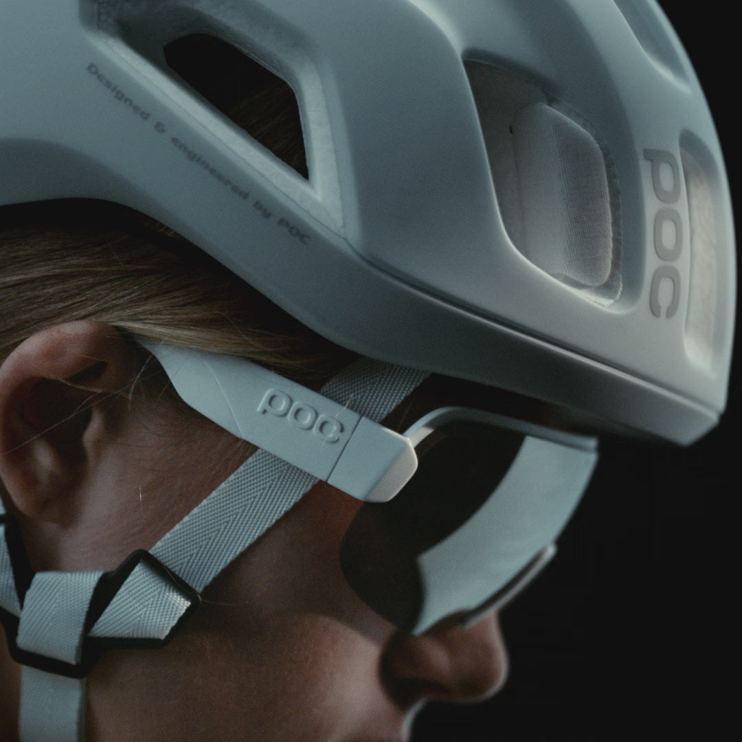 POC Aim Hydrogen White / Clarity Violet Silver Mirror