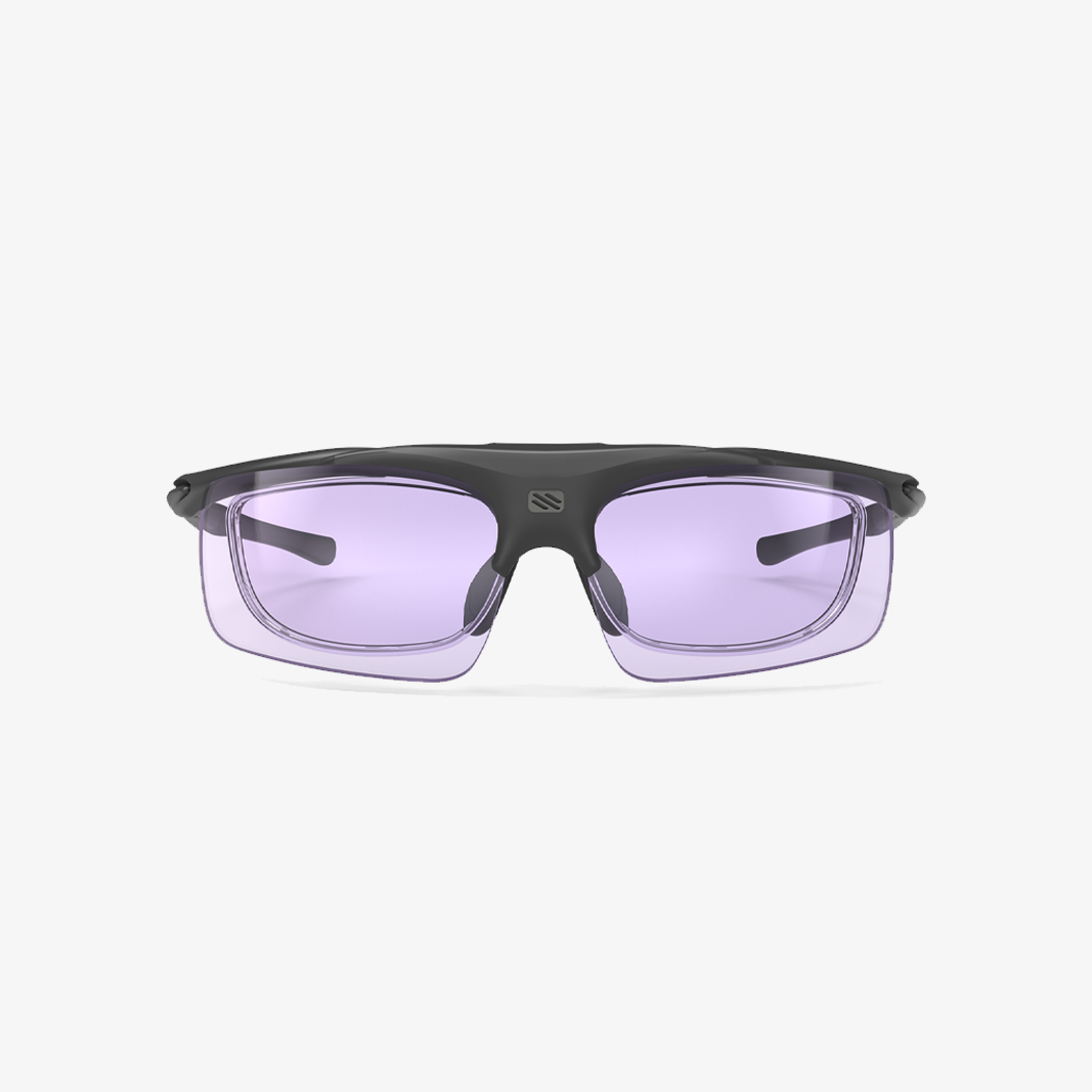 Rudy Project Exception X / Black Matte ImpactX Photochromic 2 Laser Purple face