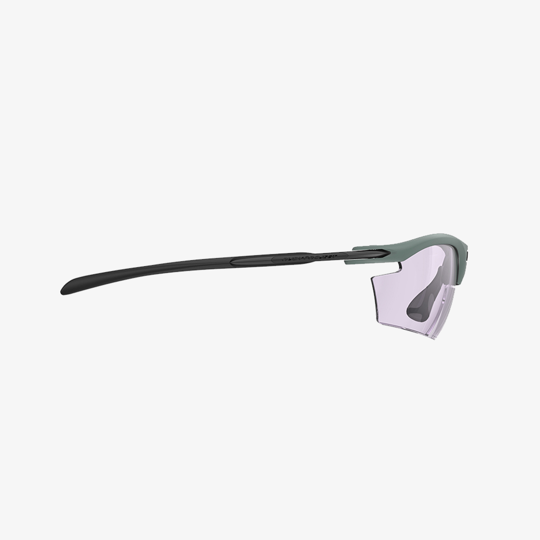 Rudy Project Rydon / Green Sage Matte ImpactX Photochromic 2 Laser Purple - Bügelansicht