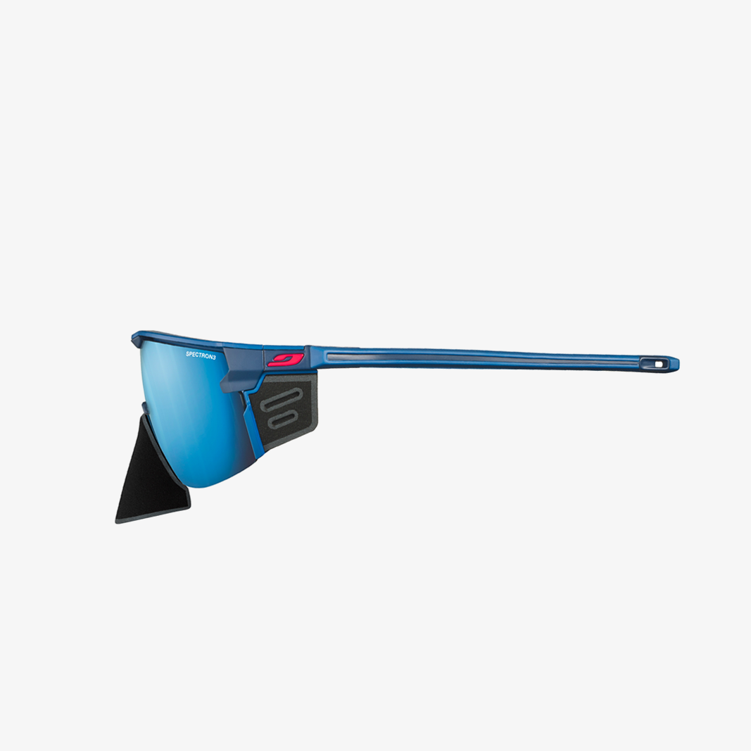 Julbo Ultimate Cover Blau - Dunkelblau / Spectron3 Blue Mirror side
